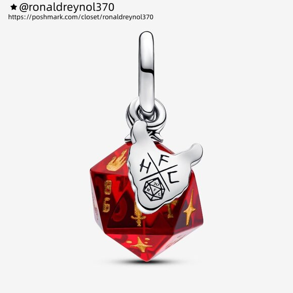 Pandora Stranger Things Hellfire Club Dice Dangle Charm - Picture 2 of 6